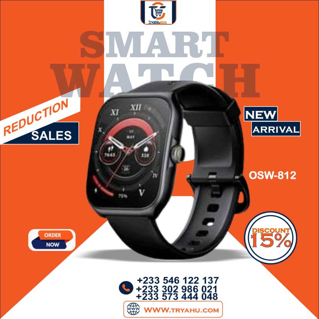 Oraimo Watch Nova AM OSW-812-2.01 | AMOLED Smartwatch | BT Calling | IP68
